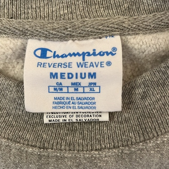 Champion Penn State Nittany Lions Reverse Weave Crewneck Sweatshirt Medium Gray - Picture 4 of 13